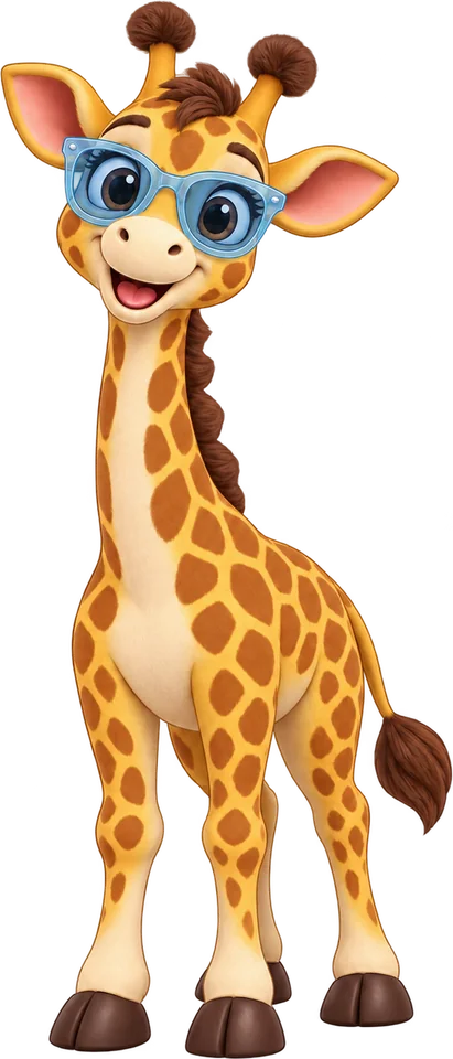 The WaterGiraffe giraffe mascot